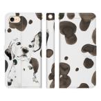 ショッピングダルメシアン iPhone 各種 17 16e 16 15 14 13 12 Pro Max Air mini SE 第3世代 11 8 7 手帳型 ケース カバー ダルメシアン ホワイト NoA イヌ