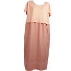  свитер ( вязаный )& длинная юбка ( ткань ). One-piece [ размер M~L размер ] salmon розовый цвет 