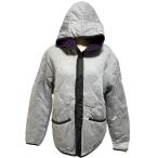  джерси материалы. с капюшоном . стеганый жакет M размер серый цвет 