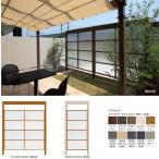 タカショー エバースクリーン ポリカB 基本型 W1800H2400 フレーム：ブラックエボニー パネル：ブラウンエボニー ※直送／個人宅不可