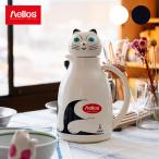 ショッピングポット helios サーモ キャット Thermo Cat ヘリオス ガラス魔法瓶 ポット ヘリオス 猫 CAT ジャグ コーヒー お茶