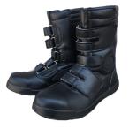 黒豹、安全靴タイプ先芯入り作業靴。ブラック。ホワイト、白、24.0から28.0、29.0、30.0。マジック半長靴