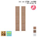 ショッピングラティス ルーバーラティス 人工木製 H175×W30cm [2枚セット ] ナチュラル 目隠しフェンス アイウッドルーバーラティス 腐らない 虫に食われない人工木 R1753N