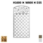 ショッピングラティス 人工木製 アイアンデザインラティス1680 [1枚] ホワイト XI1680W 目隠し プラ フェンス diy
