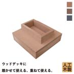 ウッドデッキ土台 人工木製 2本脚用 ナチュラル◯ 2hn ウッドデッキ diy 人工木 置くだけ
