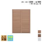 ショッピングラティス ルーバーラティス 人工木製 H120×W90cm [1枚 ] ナチュラル 目隠しフェンス アイウッドルーバーラティス 腐らない 虫に食われない人工木 視線カット R1290N