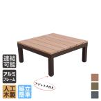 ウッドデッキ 人工木 0.25坪 樹脂製 組立式 DIY ナチュラル アルミフレーム アイウッド PLUSシリーズ 1d