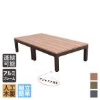 ウッドデッキ 人工木 0.5坪 樹脂製 組立式 DIY ナチュラル アルミフレーム アイウッド PLUSシリーズ 2d