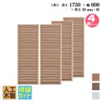 ショッピングラティス ルーバーラティス 人工木製 H175×W60cm [4枚セット] ナチュラル 目隠しフェンス アイウッドルーバーラティス 腐らない 虫に食われない人工木 視線カット R1756N