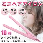 ヘアアイロン ミニ ストレートアイロン カール 海外対応 軽量 ケース ヘアーアイロン ストレート 持ち運び便利