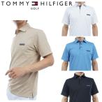 トミーヒルフィガー ゴルフ メンズ 凹凸ロゴジャガード 半袖シャツ TOMMY HILFIGER GOLF THMA413 2024年春夏モデル