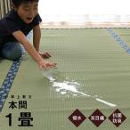 上敷き ござ 撥水 国産 撥水まごころ 本間1畳 約95.5×191cm  畳の上に敷くもの い草ラグ い草カーペット イ草 敷き詰め 茣蓙 和室 夏 日本製