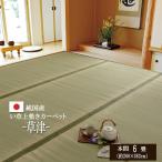 上敷き 草津 本間 6畳 286×382cm 国産 日本製 ござ 畳の上に敷くもの 井草 い草ラグ い草カーペット イグサ 敷物