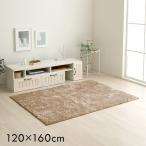 ラグ カーペット 1.5畳 洗える シャギーラグ 北欧 ラグマット シルキア 120×160cm 滑り止め ホットカーペットカバー 床暖房対応 春 夏 おしゃれ