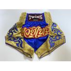 TWINS( Twins )me Thai брюки * толчок брюки боевые искусства Gold / голубой 