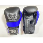 TOP KING(トップキング) 本革製 ボクシンググローブ(ブラック/ブルー)