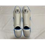 TOP KING( верх King ) semi кожа производства щитки * щиток * голень ..[ белый | Sky голубой ]