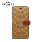 【Xperia 5用】COACH(R)ブックタイプケース / SIGNATURE Brown RS9C077T ブランド 手帳型 4580678542041