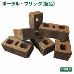 アンティークレンガ  ボーラル・ブリック（３ッ穴）送料込み6個セット（北海道は300円アップ）  庭 花壇 おしゃれ ガーデン 耐火煉瓦