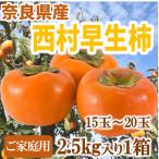 柿 かき 西村早生柿 2.5Kg入り 甘い 甘柿