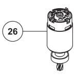 HiKOKI ハイコーキ 18V コードレス 植木 バリカン CH1830DA 用 モータ 379700 パーツ 修理 園芸 造園 農園 庭園 庭 ガーデニング ばりかん