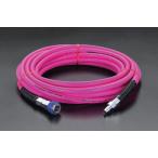 ショッピングESCO ESCO 常圧用 6.5/10.0mmx10m ウレタンホース (カプラー付) EA125BP-10 ウレタン　ホース　エアー工具用ホース