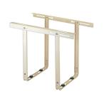 ●バクマ工業 【B-TT2】室外ユニット用据付架台 天吊り用架台 塗装仕上げ W=300〜700 D=140〜360〔HE〕