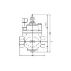 FMバルブ製作所【FMバルブ S-3K型 50A】(ストレート型・コア内蔵タイプ) 定水位弁 取付タイプ(ねじ込み型(Rc)) 本体材質(鉛レス青銅)〔EI〕