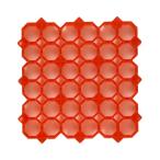 ▲●u.ミヅシマ工業 【420-0050】エイトチェッカーDX レッド 150×150mm マットエッジDX対応 受注生産
