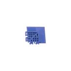 ▲●u.ミヅシマ工業【420-0140】チェックチェッカーコーナー ブルー 65X65