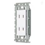 パナソニック 配線器具【WTL150249W】アドバンスシリーズ埋込ダブルコンセント(絶縁枠付)(セラミックホワイト) (旧品番 WTL15024WK)