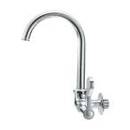 ∠三栄水栓/SANEI 水栓金具【A2316-13】厨房用横形ツル首自在水栓 共用形〔GA〕