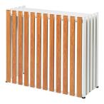 ●u.サンカ/SANKA 【ASC-TRWH】アルミ室外機カバー 縦格子 標準 ホワイト 組立式