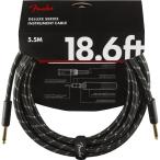 Fender USA [ большой подведение счетов распродажа ] Deluxe Series Instrument Cable Straight/Straight 18.6' (Black Tweed) (#0990820080)