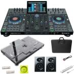 DENON Prime 4 + キャリングケース SET 【保護カバー+USBメモリ+USBケーブル+電源タップ+パワードスピーカープレゼント】