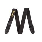 Fender USA [ получение заранее сильно сниженная цена распродажа ] Fender Black Polyester Logo Straps (Black/Yellow) [0990662070]