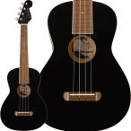 Fender Acoustics [ осенний super распродажа ][B класс специальная цена ] AVALON TENOR UKULELE (Black) крыло 
