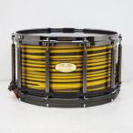 Pearl Masterworks Snare Drum 14x8 Free Floating -Gold Swirl on Black Carbon-[ikebe музыкальные инструменты магазин создание 50 anniversary commemoration модель ]
