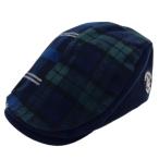 ショッピングハンチング 【sale除外】シナコバ 切替チェック ハンチングキャップ (紺系) GD*0125277720920