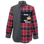 ショッピングダッフィー 40％OFF 2024秋冬 カステルバジャック『daffyduck』あたたか起毛 長袖ボタンダウンシャツ (赤系) (M)(L)(LL)SH*02721432510380