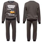 ショッピングダッフィー 40%OFF 2024秋冬 カステルバジャック 裏起毛 あたたか上下セット (茶) (M)(L)(LL) SU*02721437910218