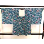  античный перо ткань натуральный шелк крепдешин синий цвет индиго цвет ... способ цветочный принт перо тканый длина 77.6cm 934 ggp