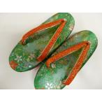  "Семь, пять, три" zori одиночный товар девочка 18cm зеленый золотой . obi земля колокольчик есть 060 ggp