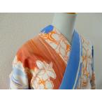 ショッピングツモリチサト ツモリチサト 仕立上り 女性用 ゆかた オレンジ 青 フリーサイズ 上質 新品 610