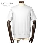 アンティーチポ ANTICIPO ／ レーヨンストレッチジャージー半袖クルーネックカットソー「NEBBIOLO」（ホワイト）