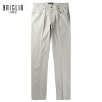 ブリリア 1949 BRIGLIA 1949 / 製品染めコットンストレッチオックスフォード調ジャカード5ポケットパンツ「STEVE」(パールグレー)
