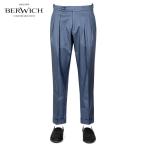 【SALE/返品・交換不可】ベルウィッチ BERWICH / 25SS コットンストレッチツイルサイドアジャスターパンツ「SCOTCH」(AZURE/グレイッシュブルー)