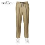 【SALE】ベルウィッチ BERWICH / 25SS リネンポプリン1プリーツドローコードパンツ「SAKE GYM」(SAND/サンドベージュ)