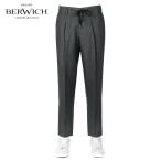 ベルウィッチ BERWICH / 25SS リネンポプリン1プリーツドローコードパンツ「SAKE GYM」(BLACK/ブラック)