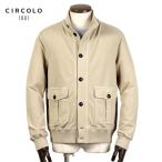 【SALE】チルコロ 1901 CIRCOLO 1901 / 25SS 製品染めコットンジャージーバルスターブルゾン「CN4702」(ALBA/サンドベージュ)